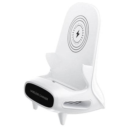 Portable Mini Chair Wireless Charger Desk Mobile Phone Holder 10W Fast Charge