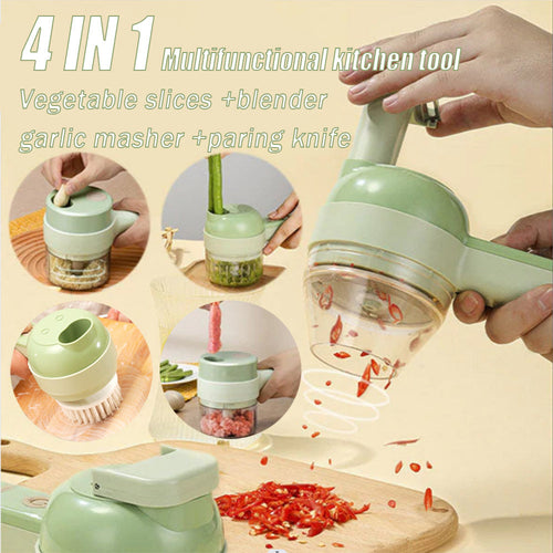 Multifunctional Electric Chopper Cutting Machine Salad Fruit Vegetable Slicer Kitchen Cutter Stainless Steel Blade