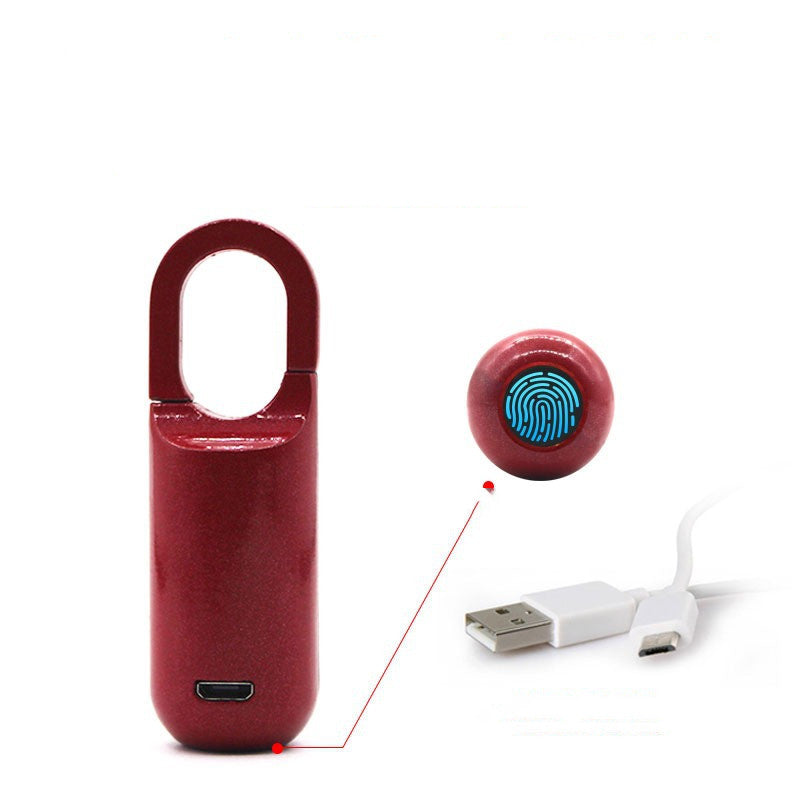 Smart Fingerprint Padlock: Mini Lock for Bags & Cabinets