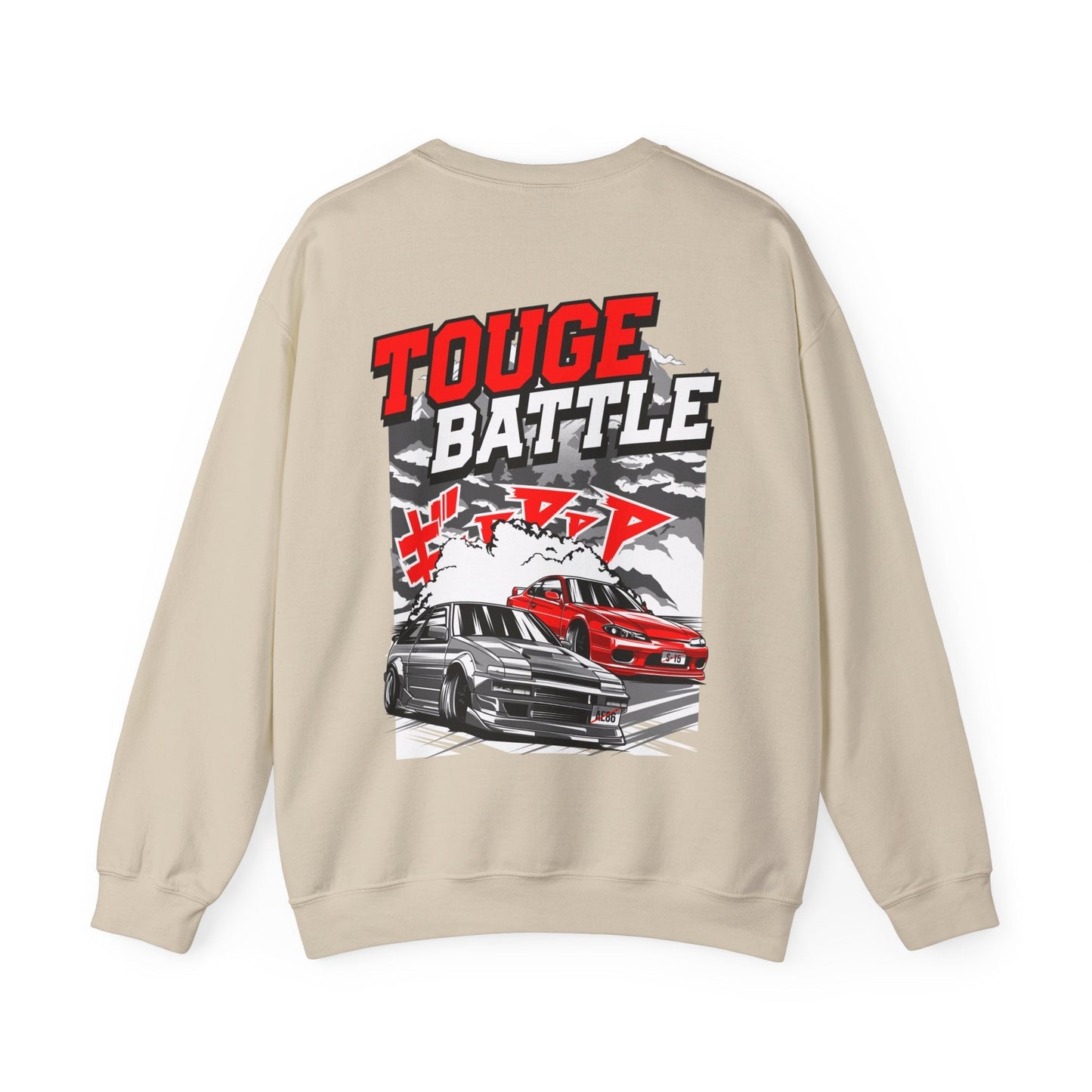 TOUGE BATTLE "AE86 VS S-15" GRAPHIC SWEATER