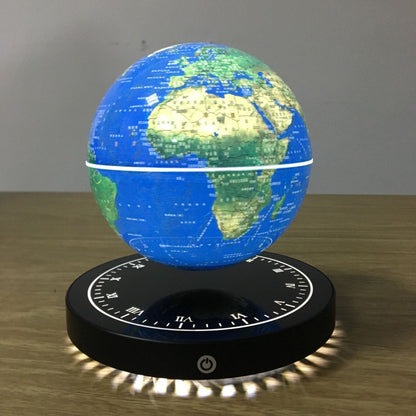 Magnetic Levitation Globe luminous Clock Base Earth Floating Rotating Globe Light