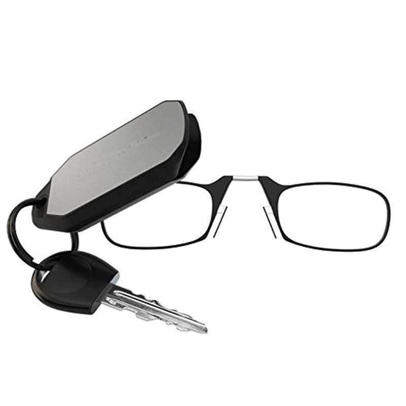 Folding Women's Men's Rimless Nose Clip Reading Glasses Mini Eyewear