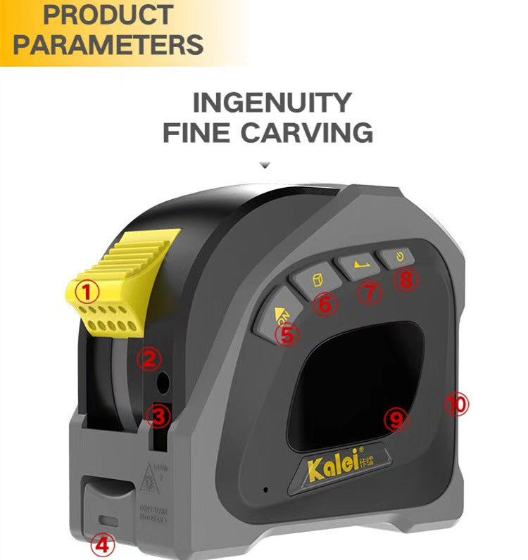 40m Laser Rangefinder Tape Measure for Volume Measurement