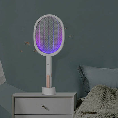 Smart Electric Mosquito Repeller Racket USB Rechargeable Mosquito Killer 2 in 1 Pest Fly Bug Zapper Swatter