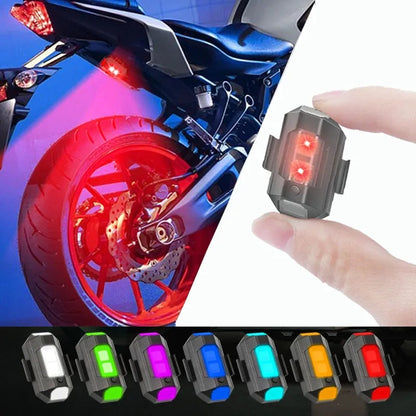 Mini Flashing Warning Signal Light For Car & Bikes Strobe Light 7 Colors