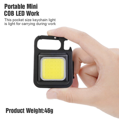 Outdoor USB Mini Alloy Keychain Light COB Home Emergency Night Light