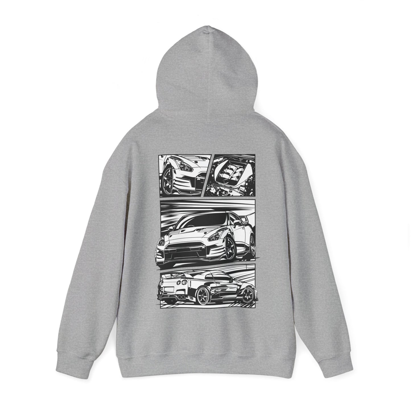 NISSAN GT-R R35 COMIC GRAPHIC HOODIE