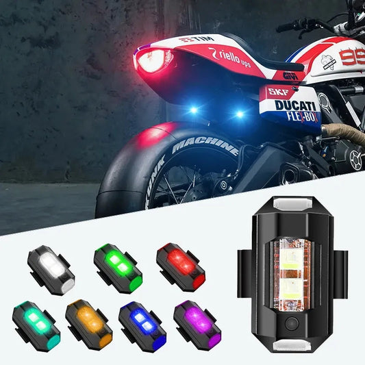 Mini Flashing Warning Signal Light For Car & Bikes Strobe Light 7 Colors