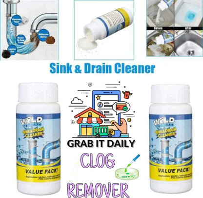 Drain Opener - Drain Cleaner - Drain Snake Clog Remover - Sink Cleaner Powder -