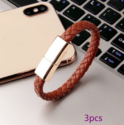 Bracelet USB Charging Cable for iPhone, USB-C & Micro