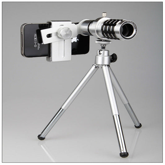 12X Universal Mobile Telescope Camera Lens with Tripod