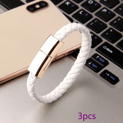 Bracelet USB Charging Cable for iPhone, USB-C & Micro