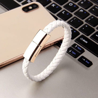 Bracelet USB Charging Cable for iPhone, USB-C & Micro