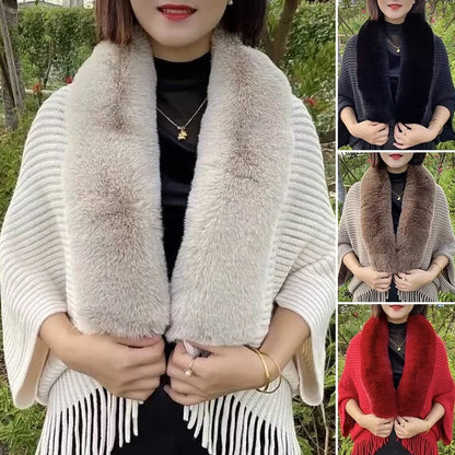 Knitting Thick Women's Loose Shawl 💥