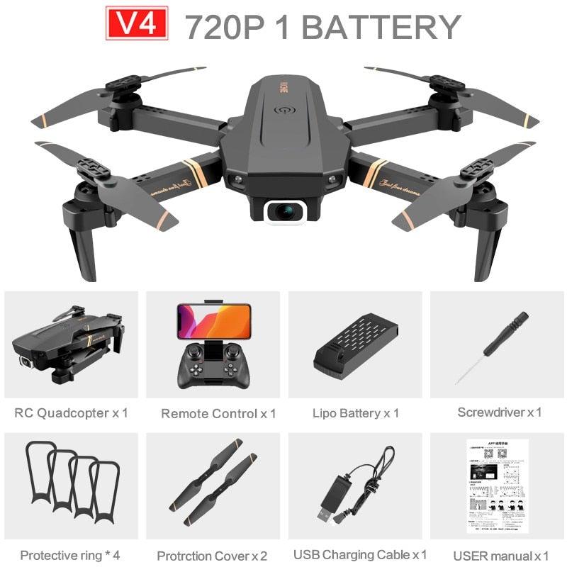 4K HD Folding Drone - Nova Gadget Store 4K Dual camera (2 Battery) / Hit Modern