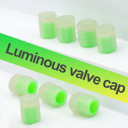 Cars/Bikes Luminous Valve Cap Vacuum Tire Valve Luminous Core Cover