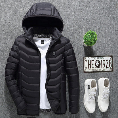 New Heated Jacket Coat USB Electric Jacket Cotton Coat Heater Thermal Clothing Heating