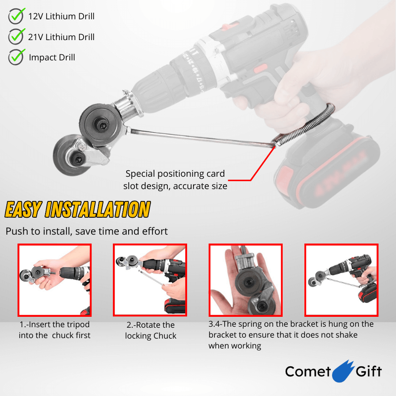 🔥50% DE DESCUENTO🔥 DrillCutPro™ - Adaptador de corte de metal para taladro 