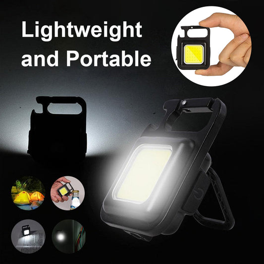 Outdoor USB Mini Alloy Keychain Light COB Home Emergency Night Light