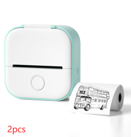 Portable Mini Thermal Label Printer Home Photo Bluetooth  Printer for Students Price Tag