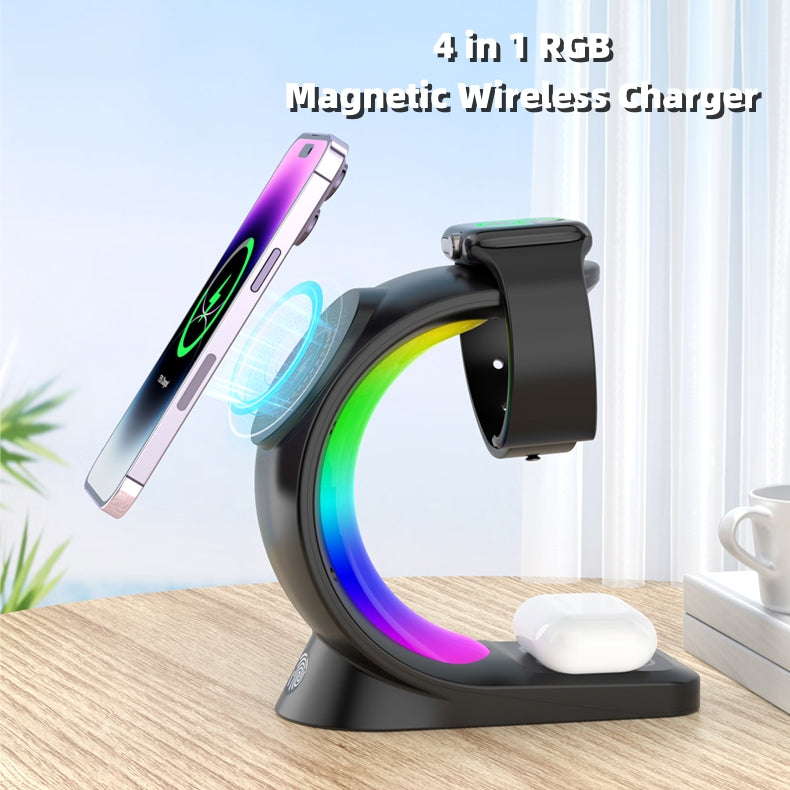 4-in-1 Atmosphere Light Wireless Charger