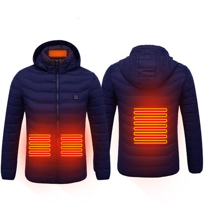 New Heated Jacket Coat USB Electric Jacket Cotton Coat Heater Thermal Clothing Heating