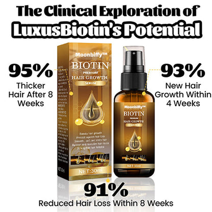 （🔥LAST DAY SALE-80% OFF) Moonbiffy™ Biotin Premium Hair Growth Serum