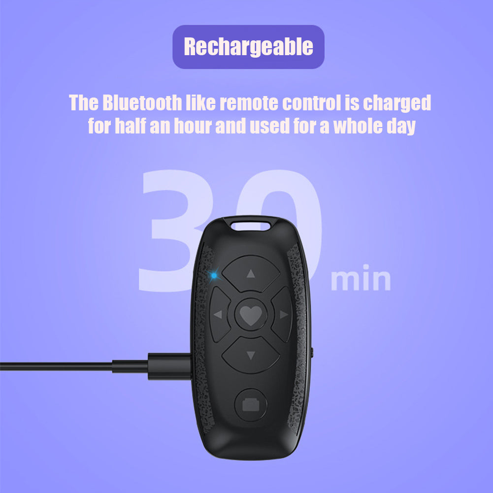 Mobile Phone Bluetooth Remote Control Wireless Rechargeable  Page Turning Controller