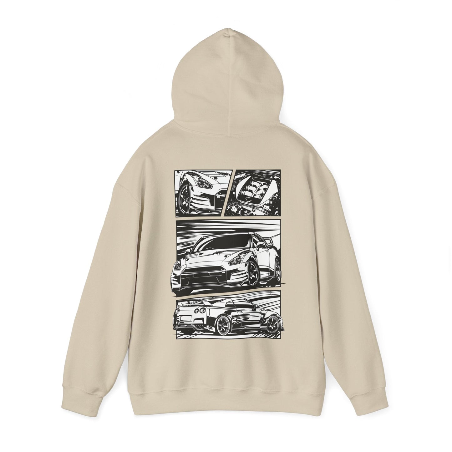 NISSAN GT-R R35 COMIC GRAPHIC HOODIE