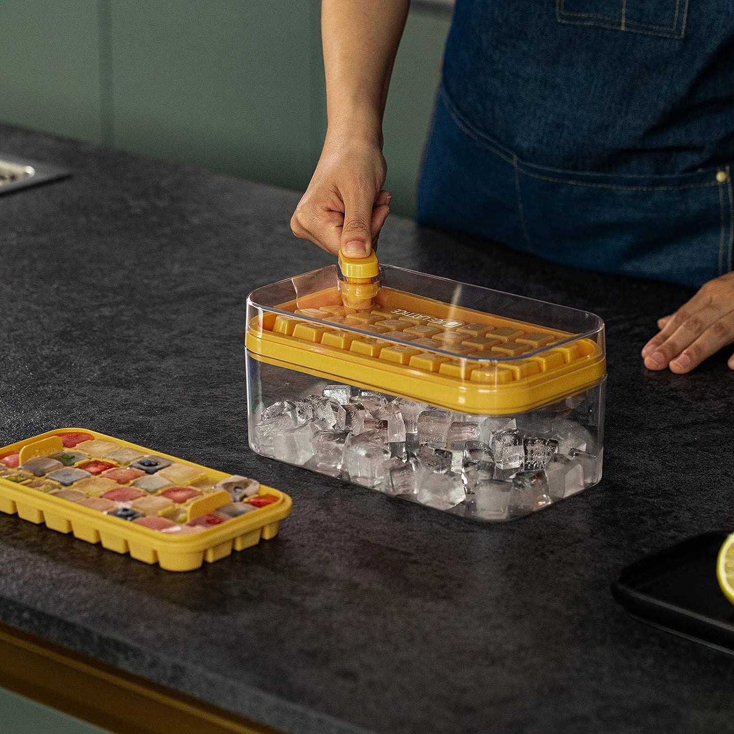 Ice Cube Trays Lid and Bin