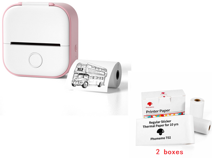 Portable Mini Thermal Label Printer Home Photo Bluetooth  Printer for Students Price Tag