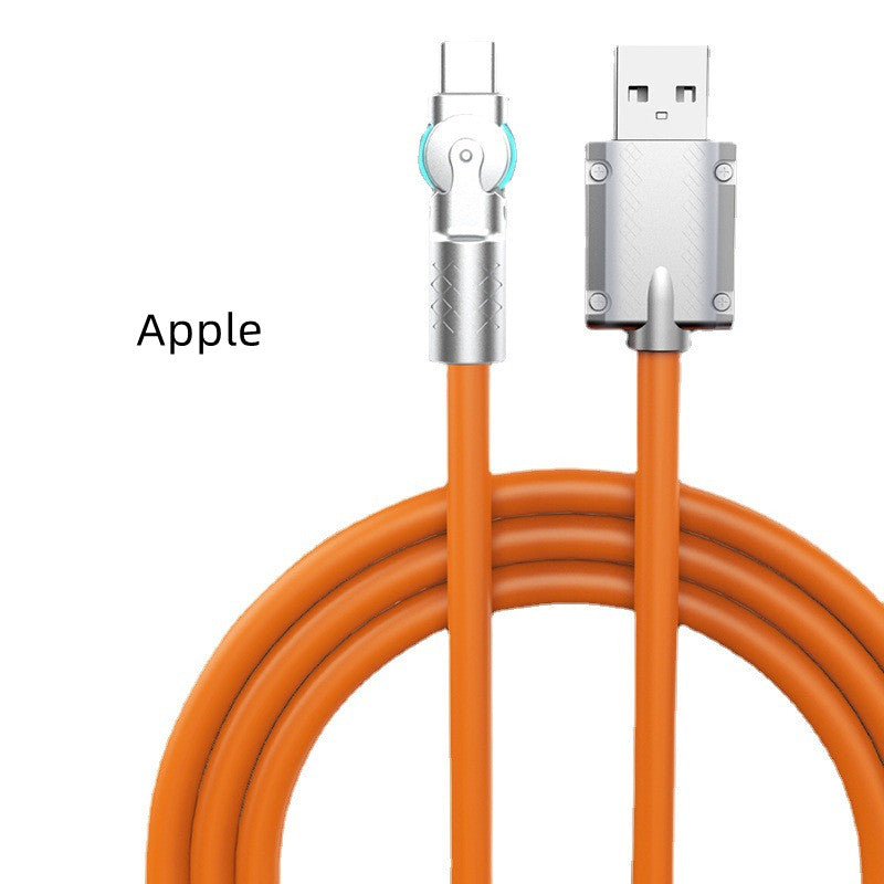 Rotating USB Charging Cable Apple & Type-C