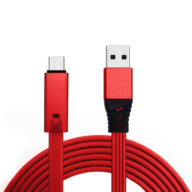 Re Connectable USB charging cable for Micro, Type-C & I Phones renewable data line