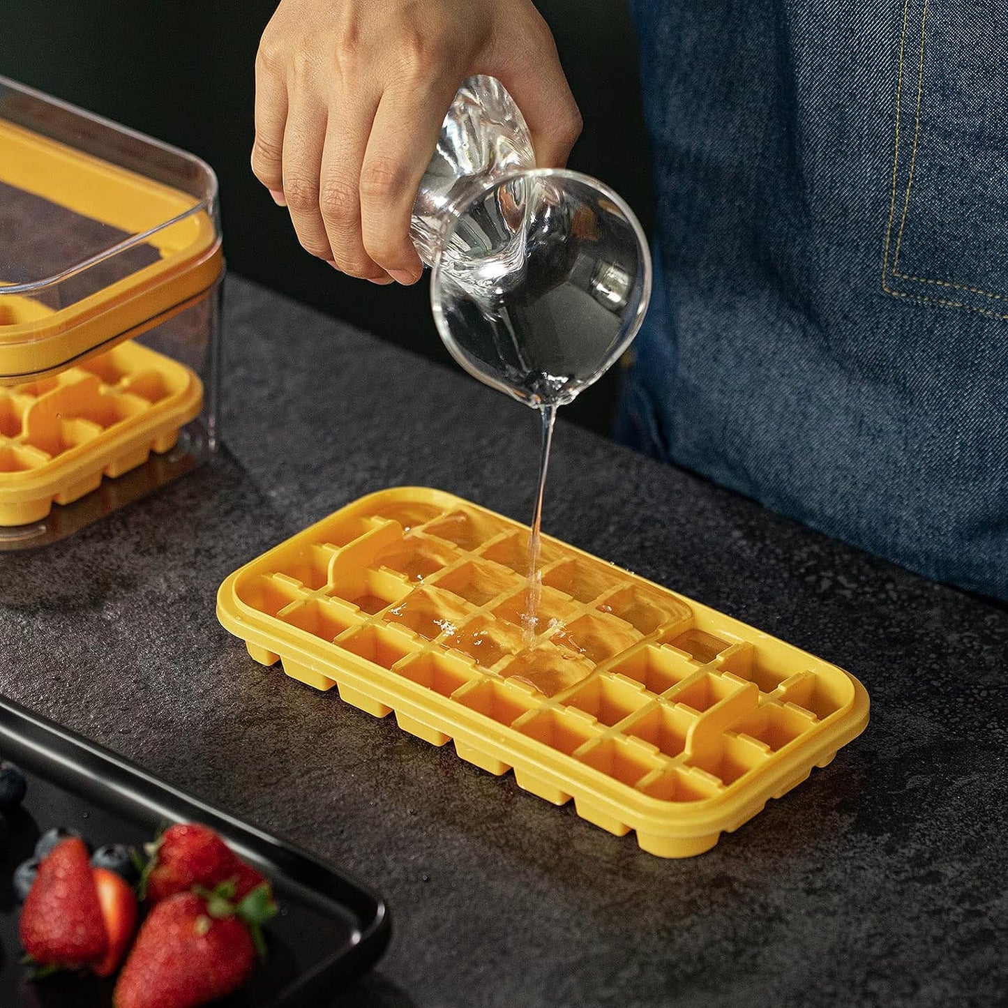 Ice Cube Trays Lid and Bin