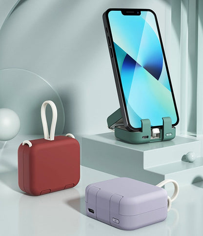 Foldable Power Bank with Mobile Holder Stand