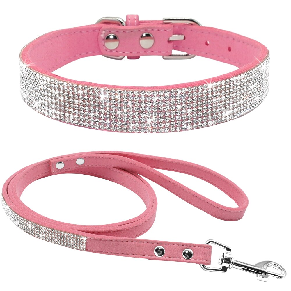 Cute Sparkling Pet Collar & Leash Set