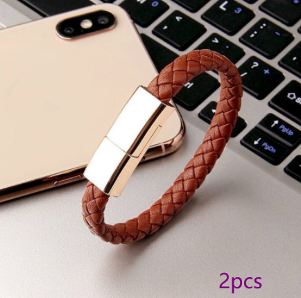 Bracelet USB Charging Cable for iPhone, USB-C & Micro