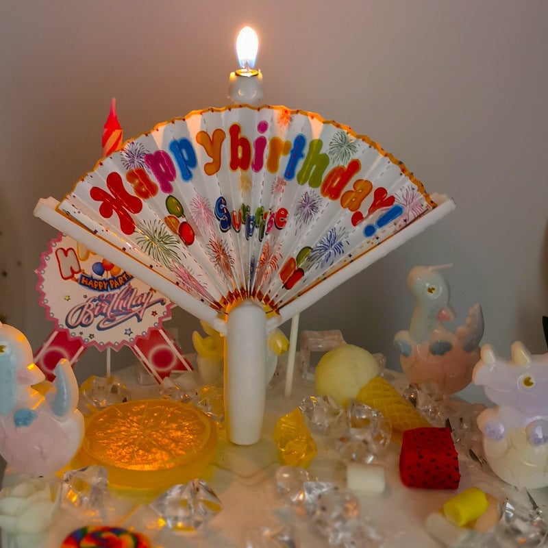 🎂🎂 Reusable Novelty Fan Birthday Candle