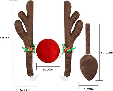 🎄2023-Christmas Hot Sale🎁Premium Reindeer Car Kit Antlers