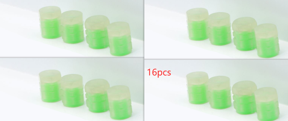 Cars/Bikes Luminous Valve Cap Vacuum Tire Valve Luminous Core Cover