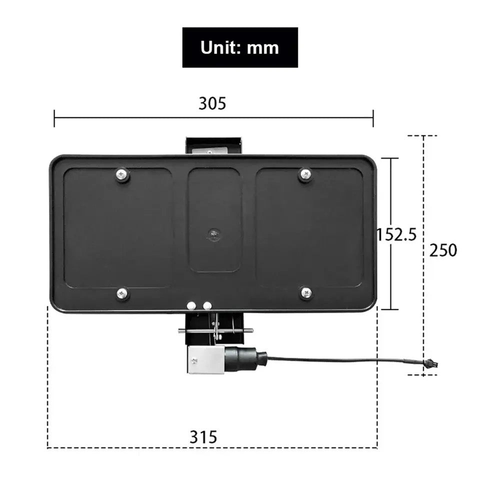 Retractable License Plate Holder