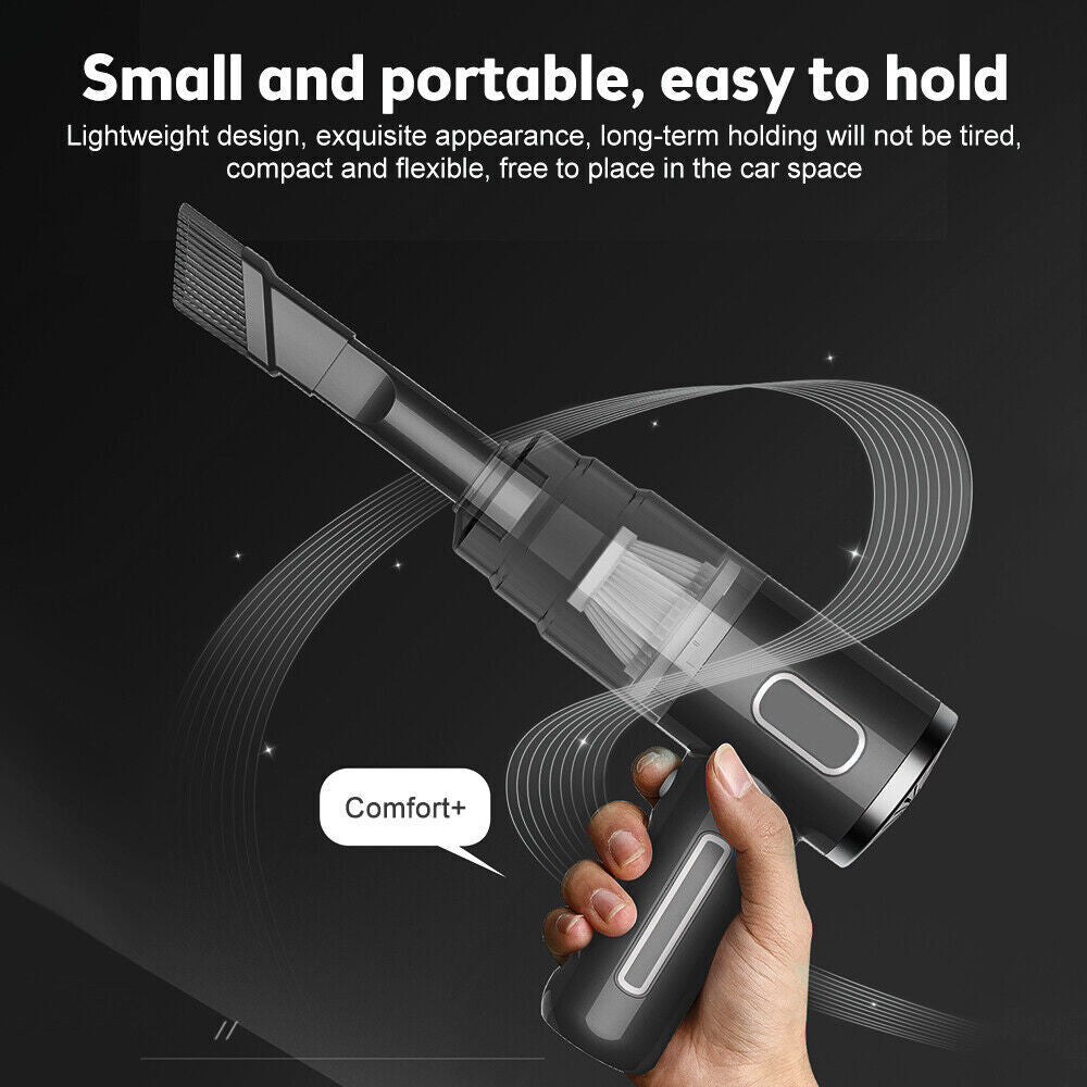 Wireless Car Vacuum Cleaner USB Charging 2000Mah Portable Mini Wet and Dry 29000Pa  Vacuum Cleaner