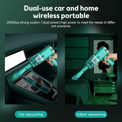 Wireless Car Vacuum Cleaner USB Charging 2000Mah Portable Mini Wet and Dry 29000Pa  Vacuum Cleaner