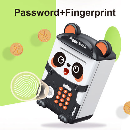 Panda Piggy Bank: Password & Fingerprint ATM for Kids