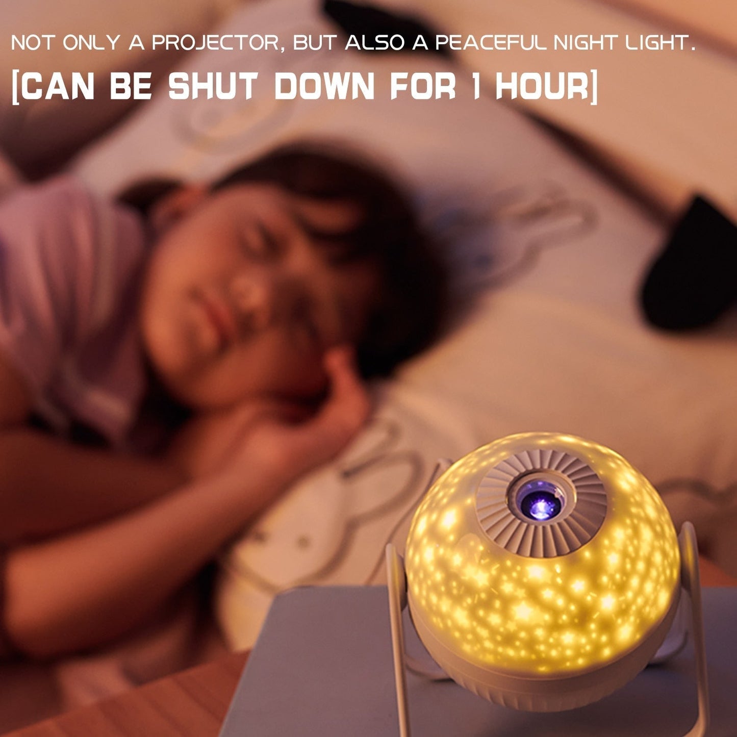 LED Star Projector Night Light: Rotating Galaxy and Planetarium Lamp