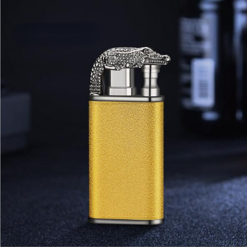 Throne Lighter - Nova Gadget Store Gold Crocodile