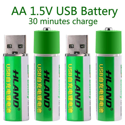 2pcs USB rechargeable battery - Nova Gadget Store Default Title