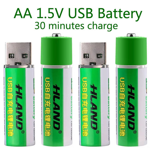 2pcs USB rechargeable battery - Nova Gadget Store Default Title