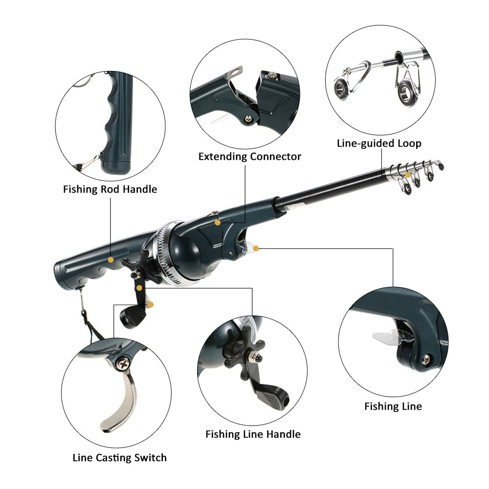 Portable Folding Fishing Rod