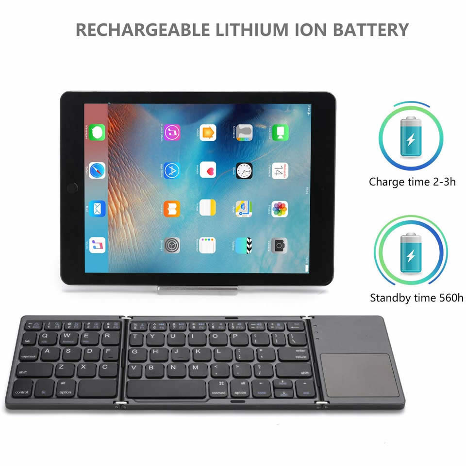 Portable Mini Folding Bluetooth Keyboard